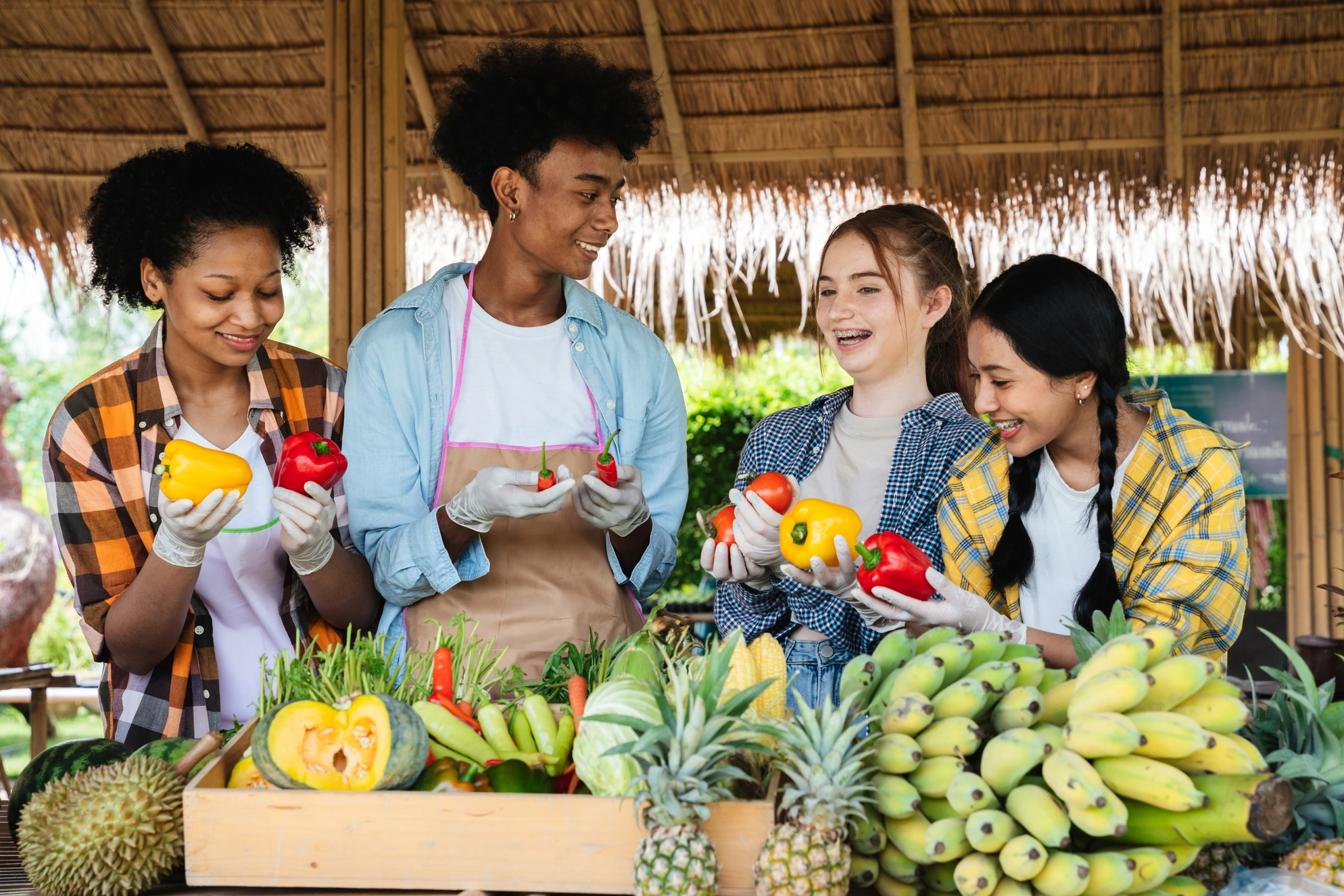 Mat og produkter fra lokale butikker